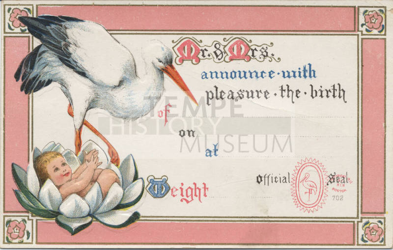 Postcard - Birth Announcement