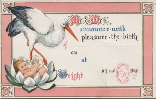 Postcard - Birth Announcement