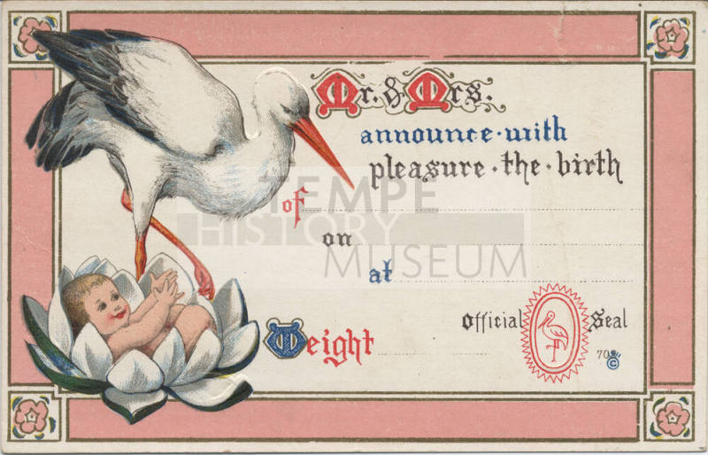 Postcard - Birth Announcement