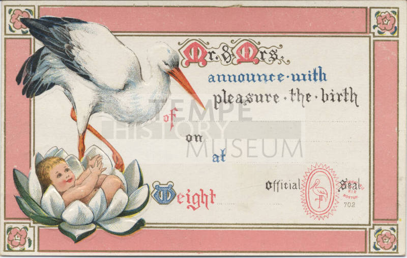 Postcard - Birth Announcement