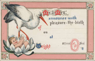 Postcard - Birth Announcement