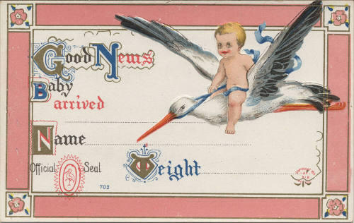 Postcard - Birth Announcement