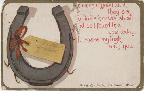 Postcard - "An Omen of Good Luck ..."