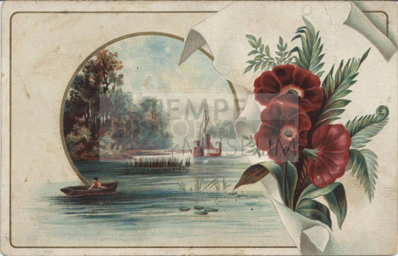 Postcard - Decorative Card with Flowers