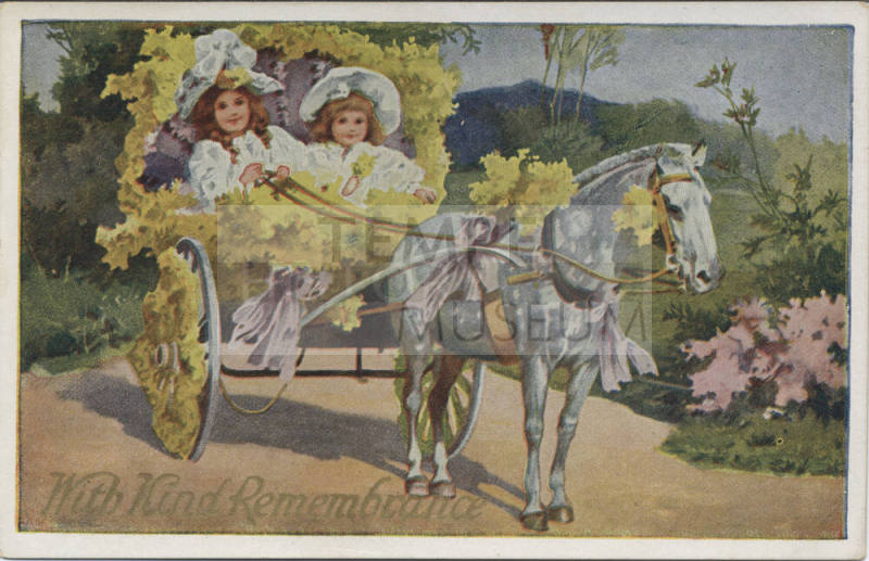 Postcard - "With Kind Remembrance"