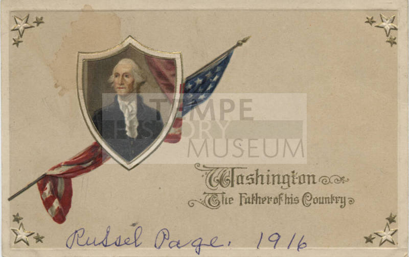 Postcard - "Washington-Father of His ..."