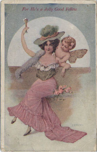 Postcard - "For He's a Jolly Good Fellow"