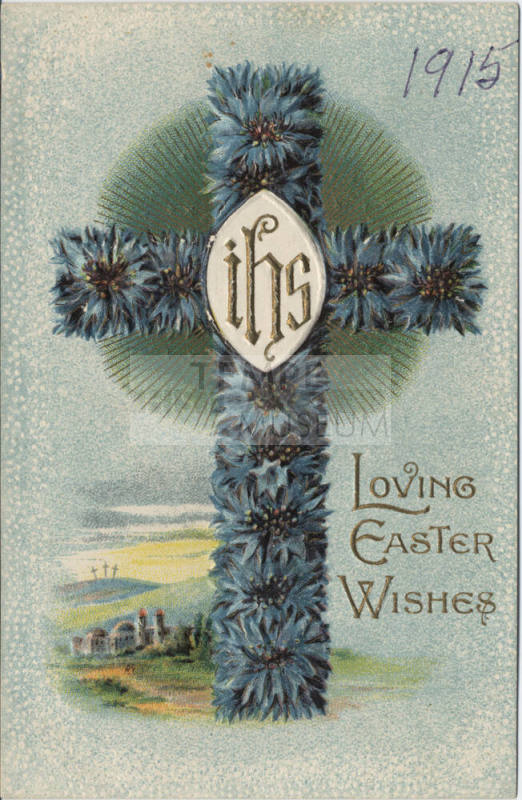 Postcard - "ihs Loving Easter Wishes"