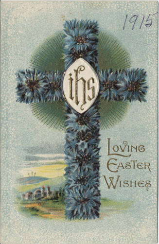 Postcard - "ihs Loving Easter Wishes"