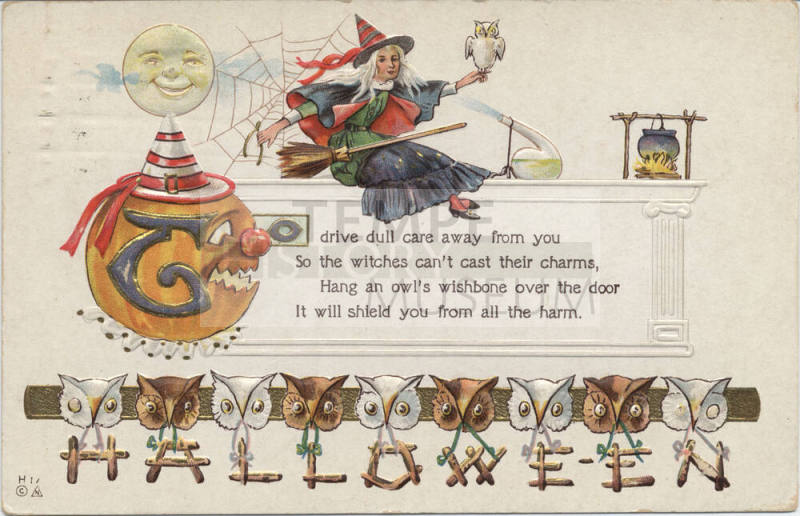 Postcard - "To Drive Dull Care Away..."
