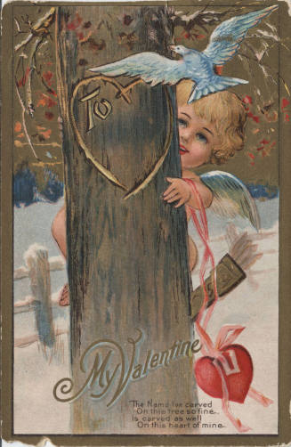 Postcard - "My Valentine, the Name ..."