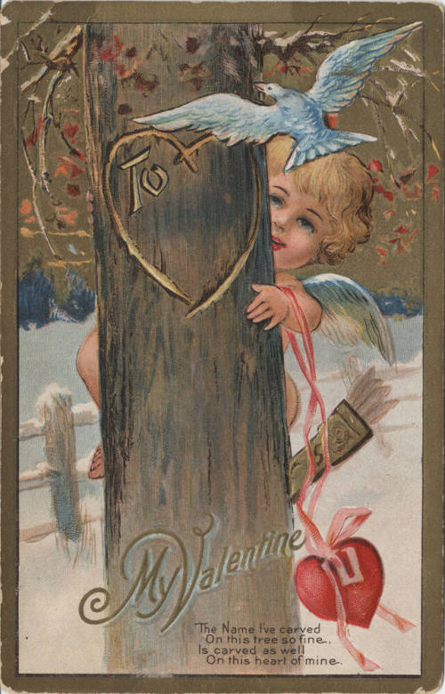 Postcard - "My Valentine, the Name ..."