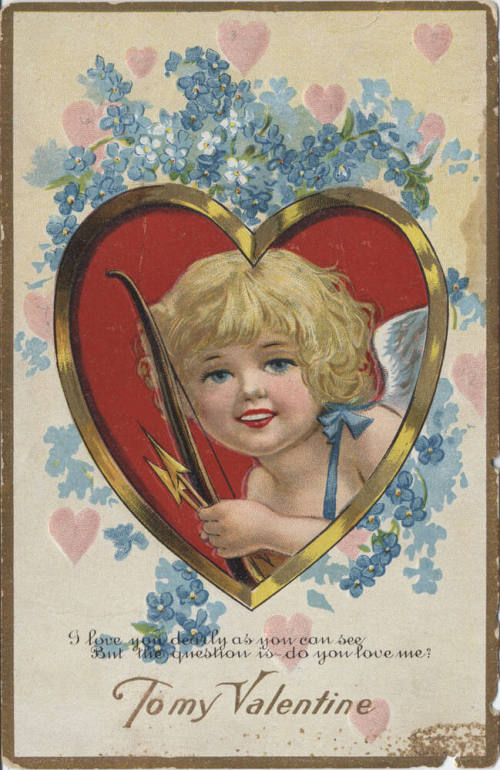 Postcard - "To My Valentine-I Love ..."