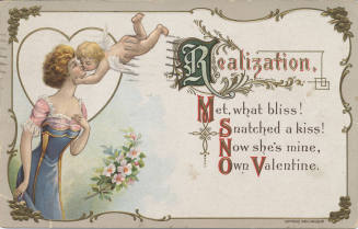 Postcard - "Realization, Met, What ..."