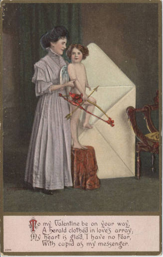 Postcard - "To My Valentine, Be on ..."