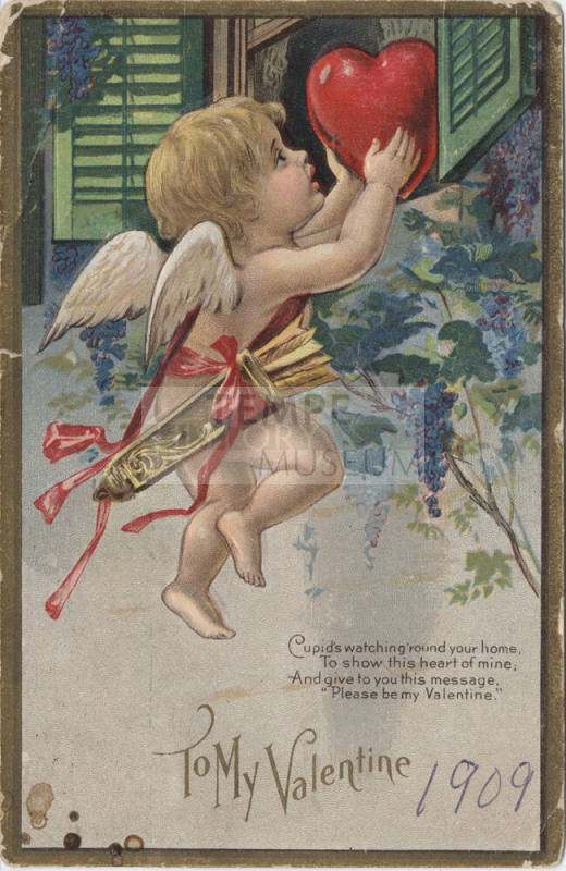 Postcard - "To My Valentine, Cupid's ..."