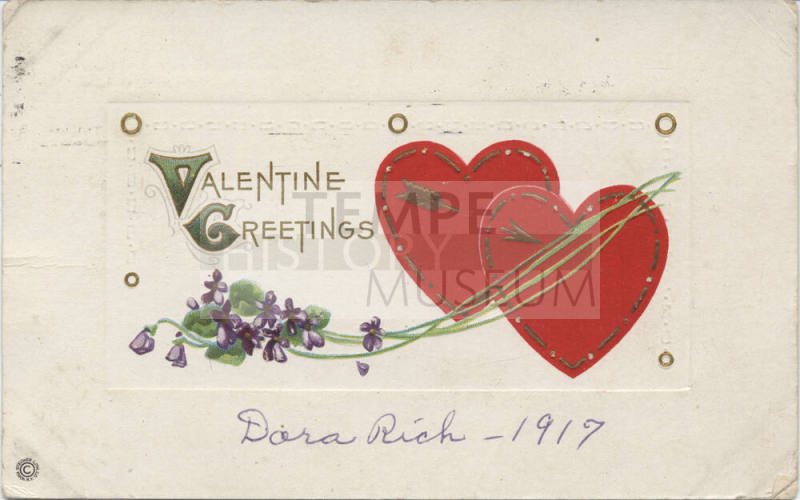 Postcard - "Valentine Greetings"