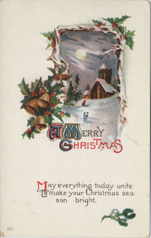 Postcard - "A Merry Christmas"
