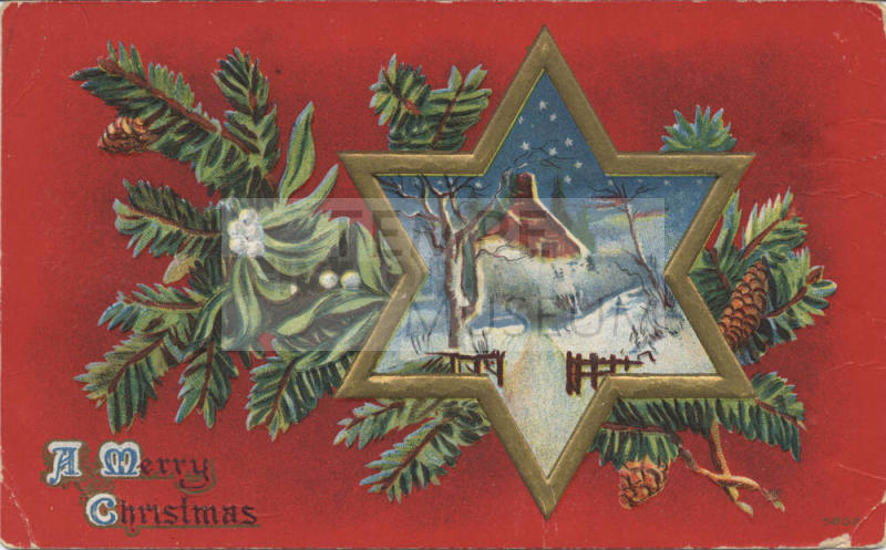 Postcard - "A Merry Christmas"