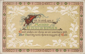 Postcard - "Just to Wish You...."