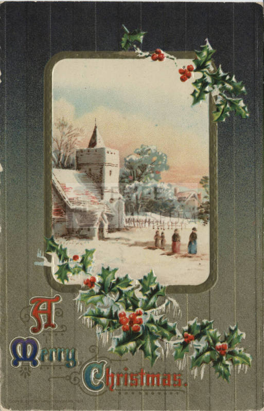 Postcard - "A Merry Christmas"