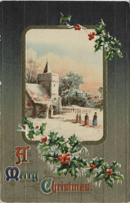Postcard - "A Merry Christmas"