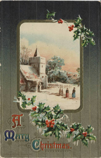 Postcard - "A Merry Christmas"