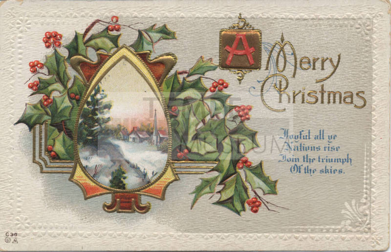 Postcard - "A Merry Christmas"