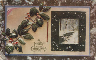 Postcard - "A Merry Christmas"