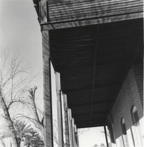 Hackett House- porch post and eave detail