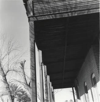 Hackett House- porch post and eave detail