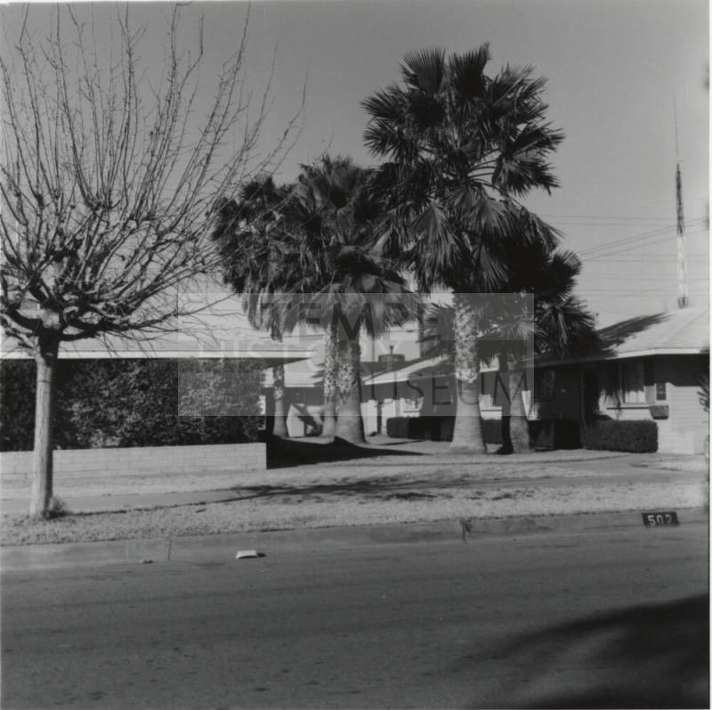 Unknown house with palm trees