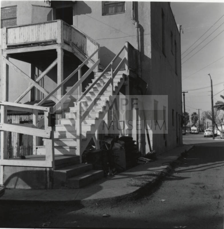 External stairway of building