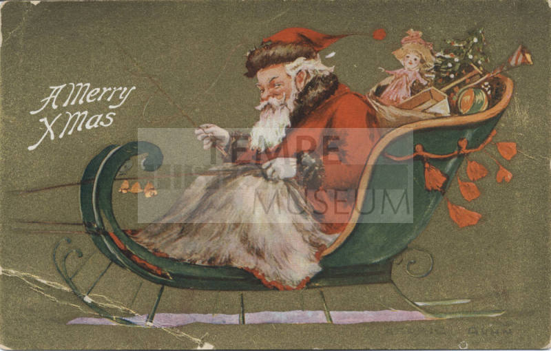 Postcard - "A Merry X- Mas"
