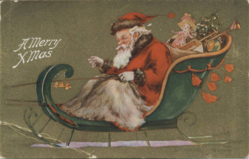 Postcard - "A Merry X- Mas"