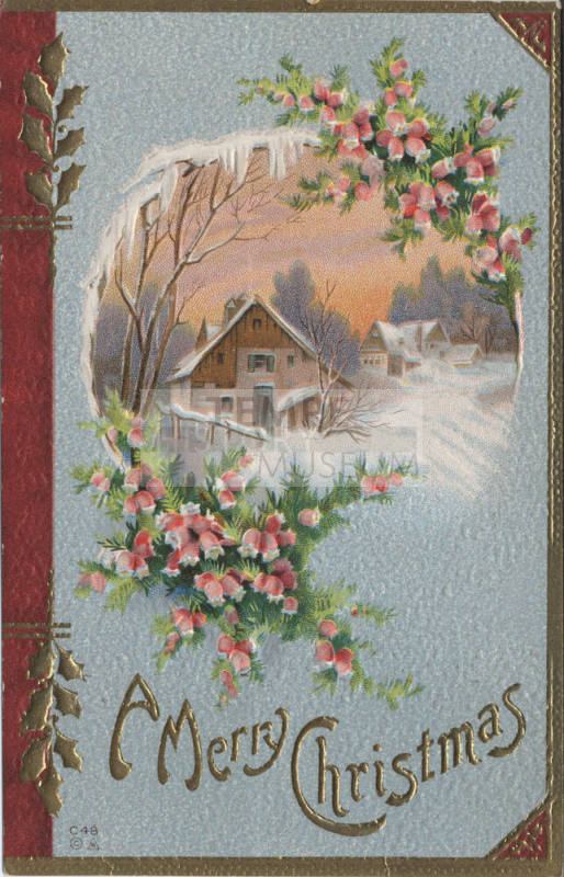 Postcard - "A Merry Christmas"