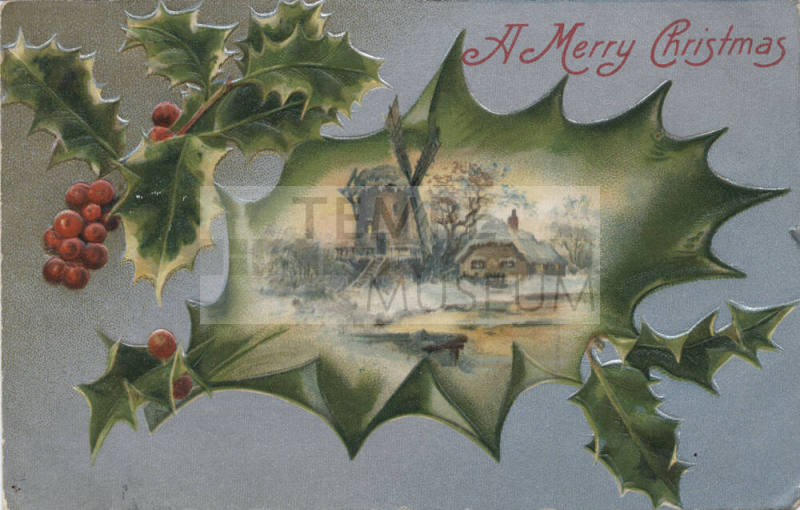 Postcard - "A Merry Christmas"