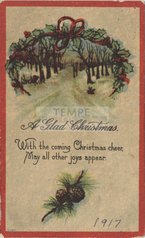 Postcard - "A Glad Christmas"