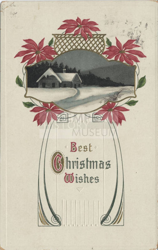 Postcard - "Best Christmas Wishes"