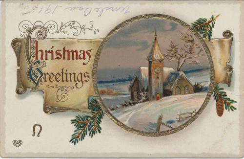 Postcard - "Christmas Greetings"