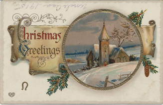 Postcard - "Christmas Greetings"