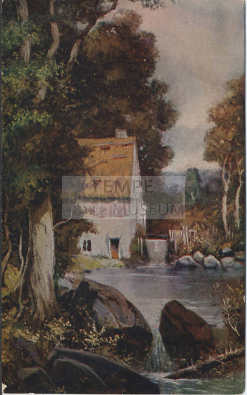 Postcard - Picture of House by Pond