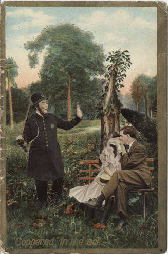 Postcard - "'Coppered' in the Act"