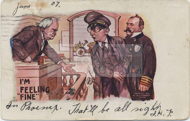 Postcard - "I'm Feeling "Fine""