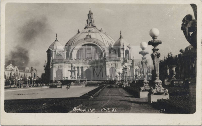 Postcard - Festival Hall P.P.I.E,  S.F.
