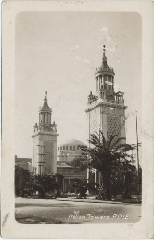 Postcard - Italian Towers P.P.I.E