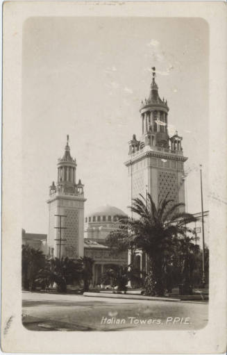 Postcard - Italian Towers P.P.I.E