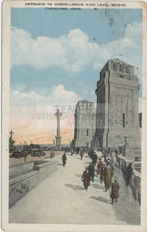Postcard - Entrance to Huron-Lorain High Level Bridge