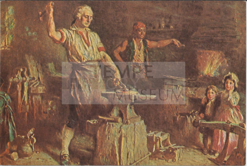 Postcard - Washington at the Forge, Mt. Vernon