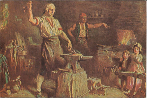 Postcard - Washington at the Forge, Mt. Vernon